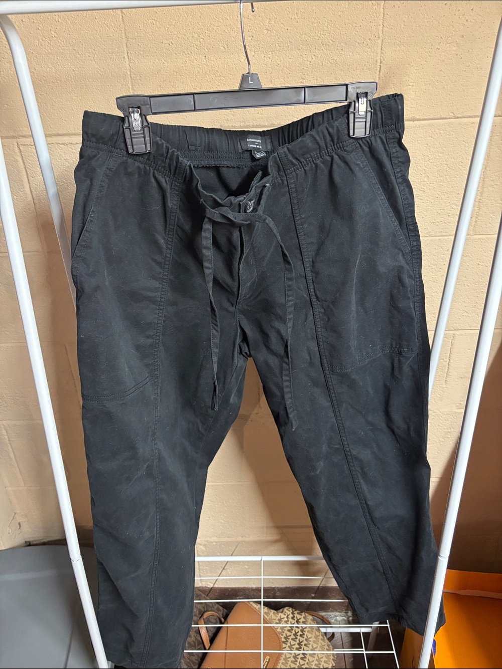 Banana Republic Black Straight-Leg Women's Pants